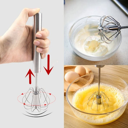 🔥Last Day Promotion 49% OFF🥚Stainless Steel Semi-Automatic Whisk