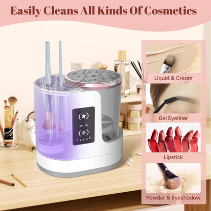 🔥3 IN 1 Electric Makeup Brush Cleaner Machine