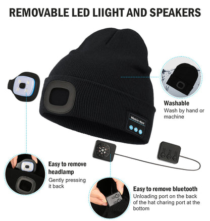 🔥BLACK FRIDAY PROMOTION SAVE 40%—3-in-1 Function Bluetooth Beanie