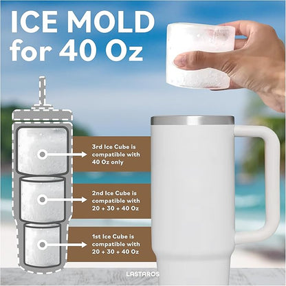 🧊40 Oz Tumbler Ice Mold for Stanley Cup