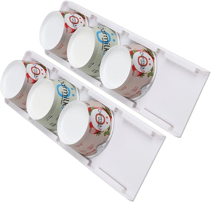 ✨Yogurt Organizer for Fridge, 4 Capacity Yogurt Sliders for Refrigerator