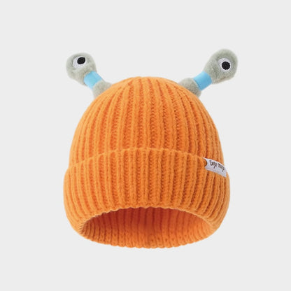 🔥Winter Parent-Child Cute Glowing Little Monster Knit Hat