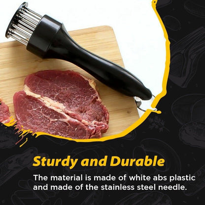 🏆Stainless Steel Meat Tenderizer Needle 21 Pin Steak BBQ Kitchen Cooking Tool