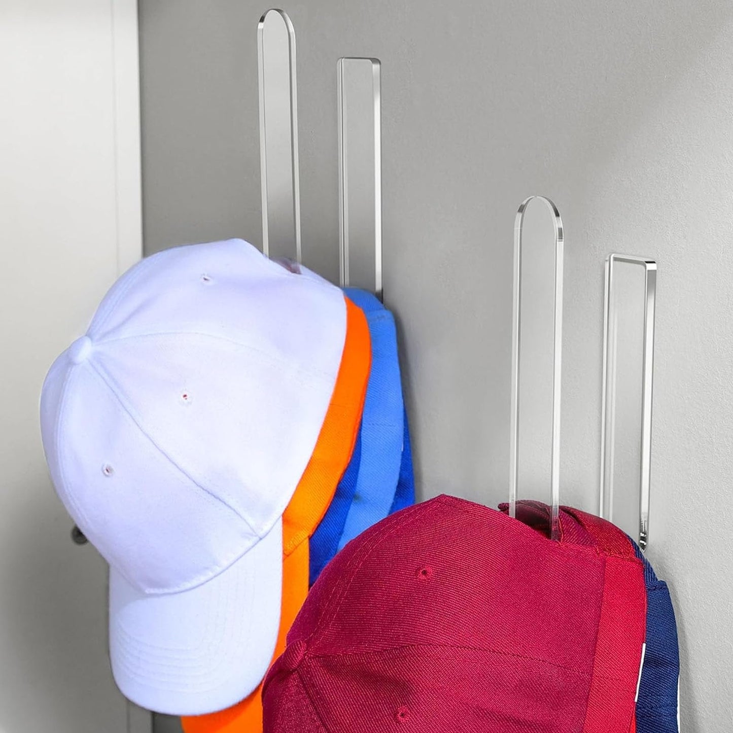 🧢Sturdy Acrylic Wall Mounted Hat Hook