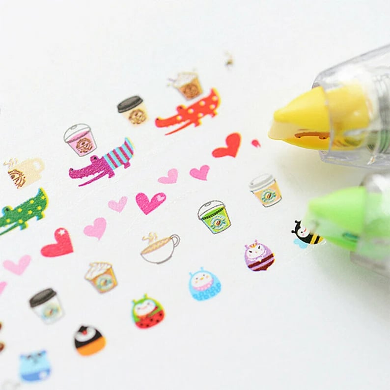 ✨DIY Cute Animals Press Type Decorative Pen