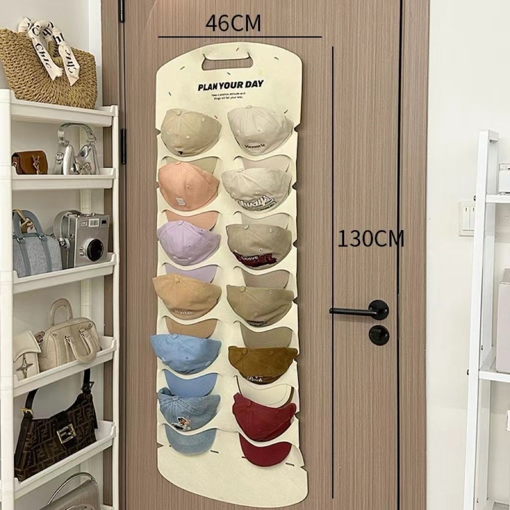 🧢6/12 Holes Hanging Hat Organizers/Save space in the bedroom closet