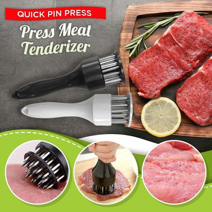 🏆Stainless Steel Meat Tenderizer Needle 21 Pin Steak BBQ Kitchen Cooking Tool