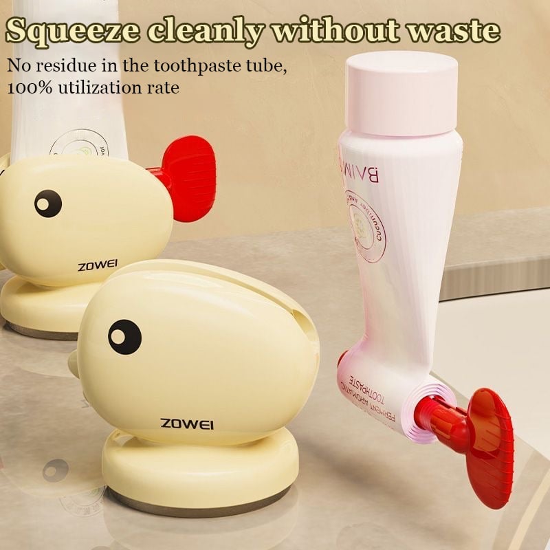 👍No punching creative suction cup toothpaste squeezer