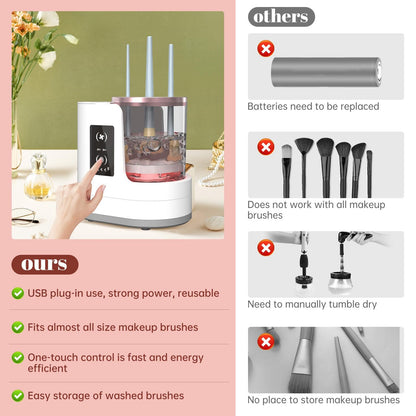 🔥3 IN 1 Electric Makeup Brush Cleaner Machine