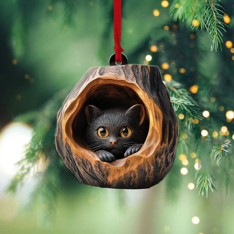 🏆LAST DAY 49% OFF🎁Handmade 2D acrylic Christmas decoration with animals