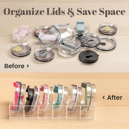 💥Acrylic Tumbler Lid Organizer for Stanley Cup Accessories