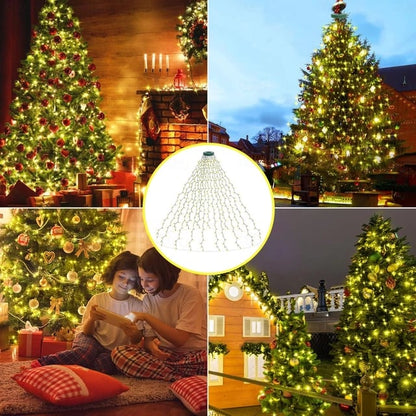 🎄Cascading Twinkle Lights for Christmas Tree