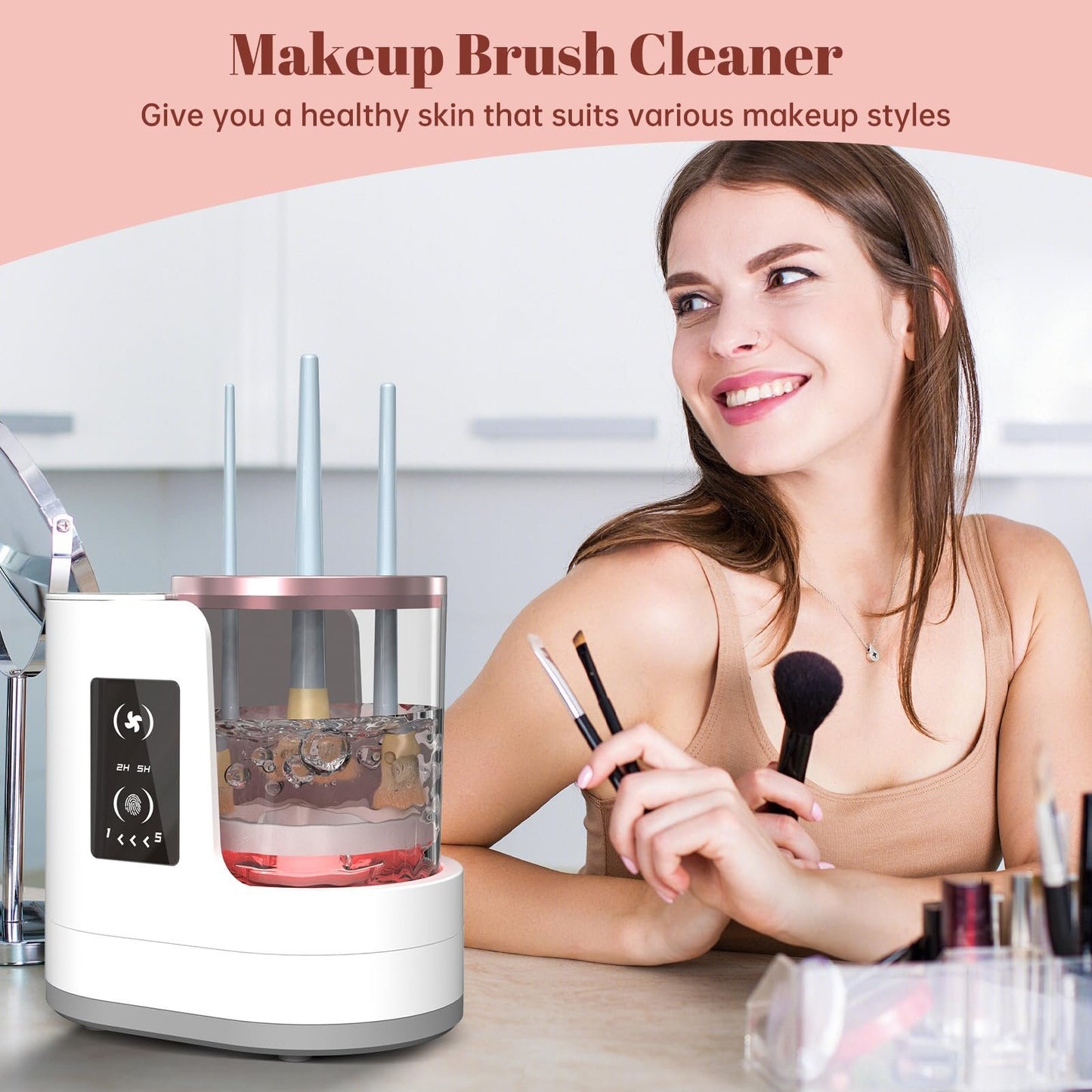 🔥3 IN 1 Electric Makeup Brush Cleaner Machine