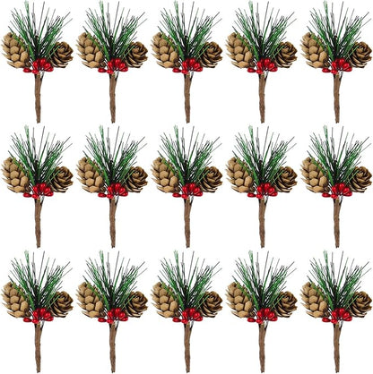 🎄Bright - colored berry and pinecone Christmas Gift ornaments🎁