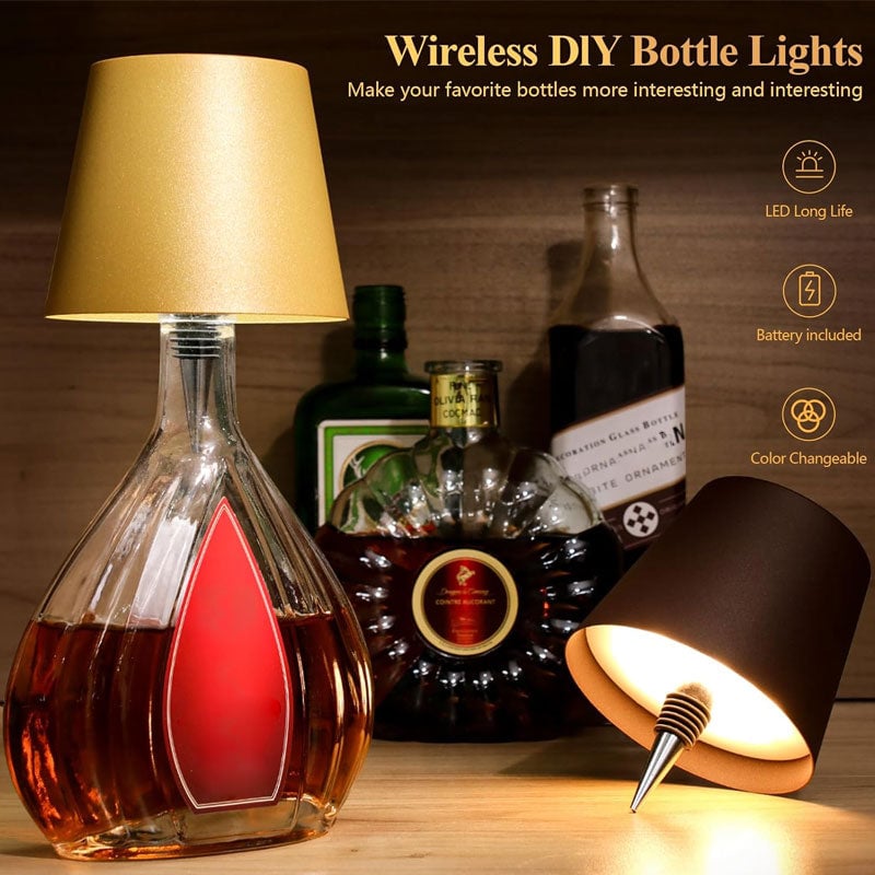 🔥LAST DAY 49% OFF-  Wireless Bottle Touch Lamp