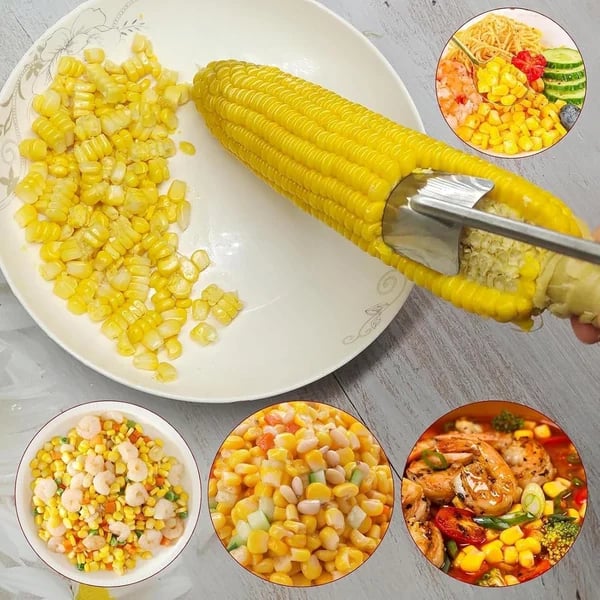 🌽Corn Peeler for Corn on the Cob, A Fast and Safe Tool for Chefs (Stainless steel)