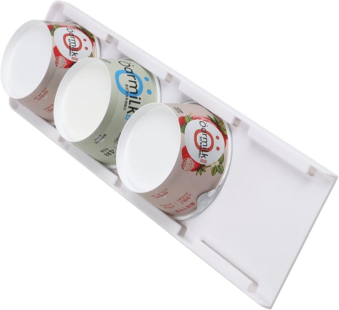 ✨Yogurt Organizer for Fridge, 4 Capacity Yogurt Sliders for Refrigerator