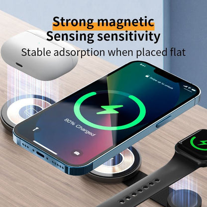 ⚡3-in-1 Wireless Charger Station,Foldable Travel Charging Pad