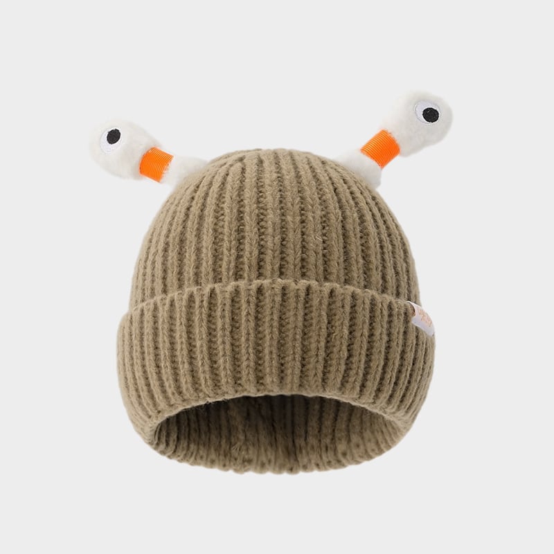 🔥Winter Parent-Child Cute Glowing Little Monster Knit Hat