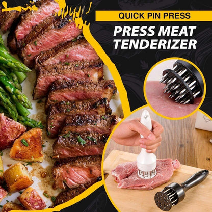 🏆Stainless Steel Meat Tenderizer Needle 21 Pin Steak BBQ Kitchen Cooking Tool