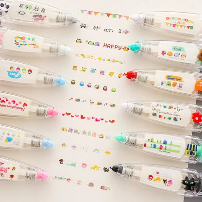 ✨DIY Cute Animals Press Type Decorative Pen