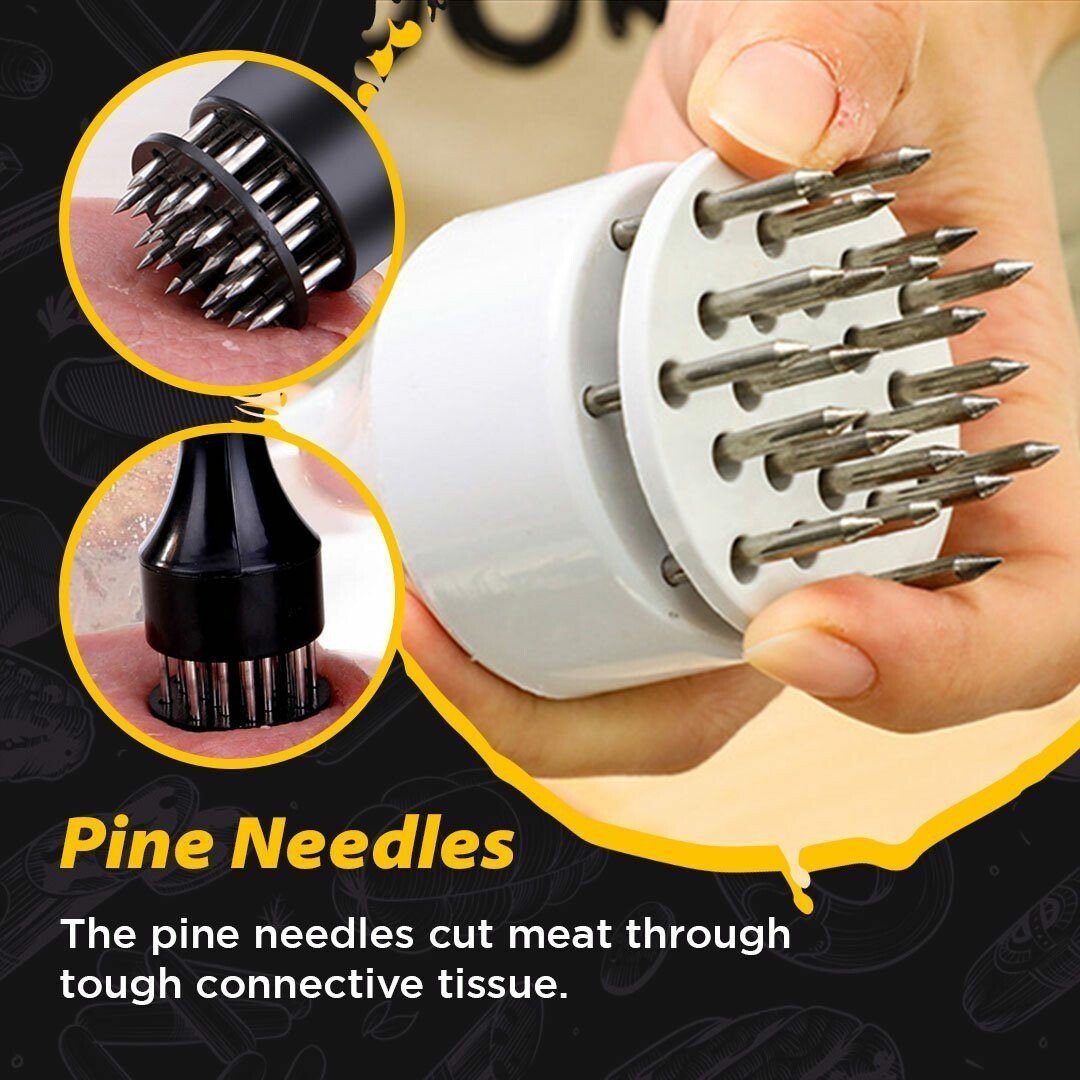 🏆Stainless Steel Meat Tenderizer Needle 21 Pin Steak BBQ Kitchen Cooking Tool