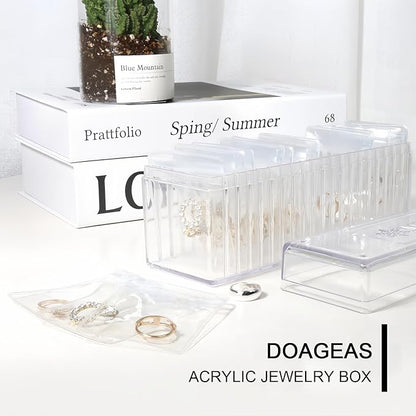 💍Acrylic Jewelry Organizer—Isolate Dust and Air, Anti-Tarnish