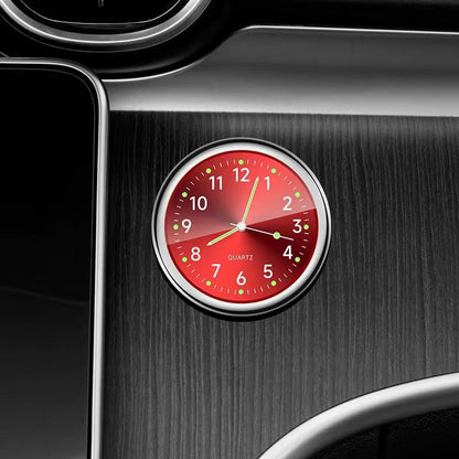 ⏱️Glowing Quartz In-Car Clock | Luminous Analog Stick-On Clock for Auto Dashboard