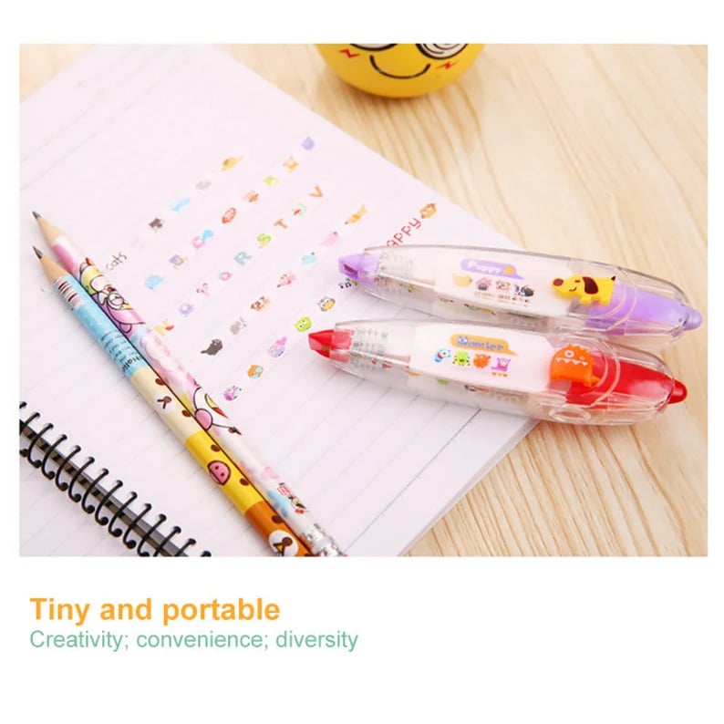 ✨DIY Cute Animals Press Type Decorative Pen