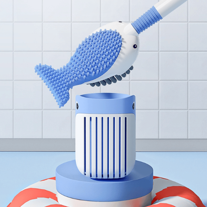 👍Cute Wall-Mounted Toilet Brush & Floor Standingfor Bathroom Toilet Cleaning