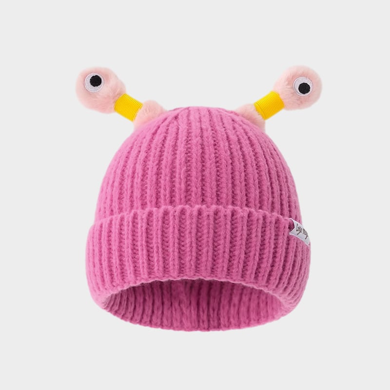 🔥Winter Parent-Child Cute Glowing Little Monster Knit Hat