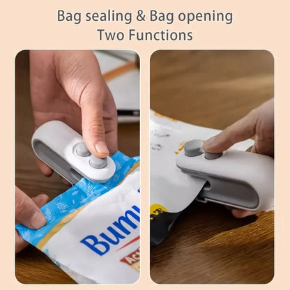 ✨Last Day 49% OFF💥Small 2-in-1 Rechargeable Magnetic Snack Sealer Household Mini Sealing Machine