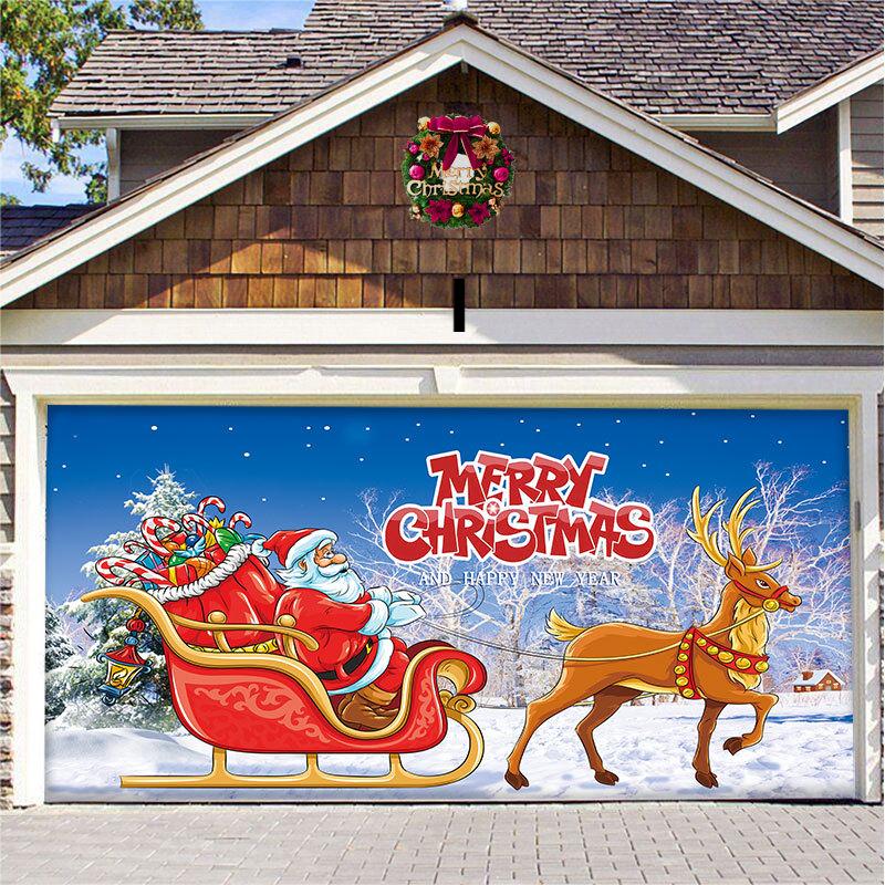 🏆LAST DAY 49% OFF🎄Christmas 2024 Garage Door Decoration