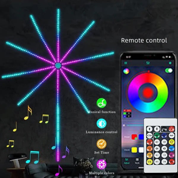 🎁Last Day Promotion 49% OFF💡WiFi Bluetooth Smart Fireworks Led Light