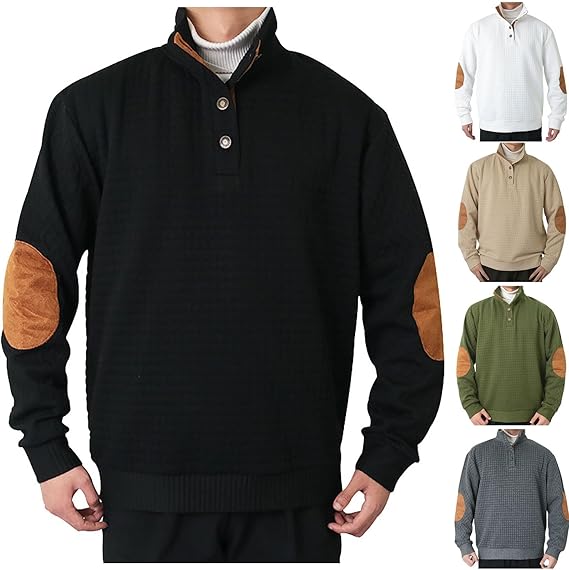 🔥Men's Outdoor Casual Stand Collar Long Sleeve Sweatshirt