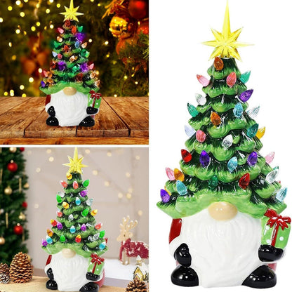 ✨Lighted Up Gnomes Christmas Tree with 46 Multicolored Lights