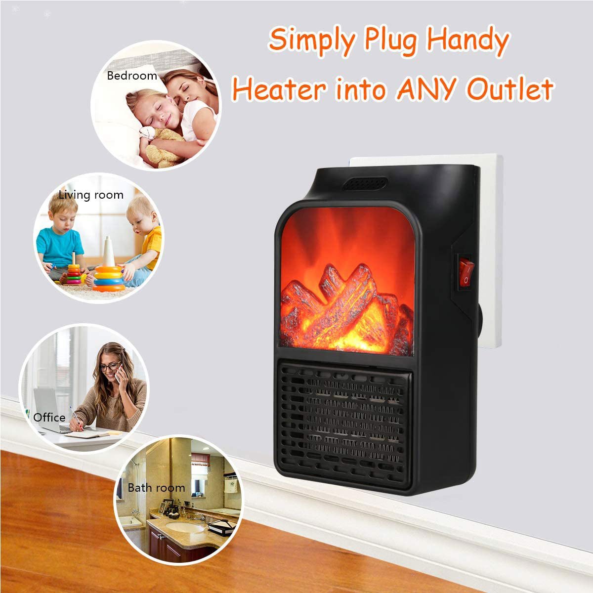 🔥Portable Handy Fan Heater With Remote Control and Timer