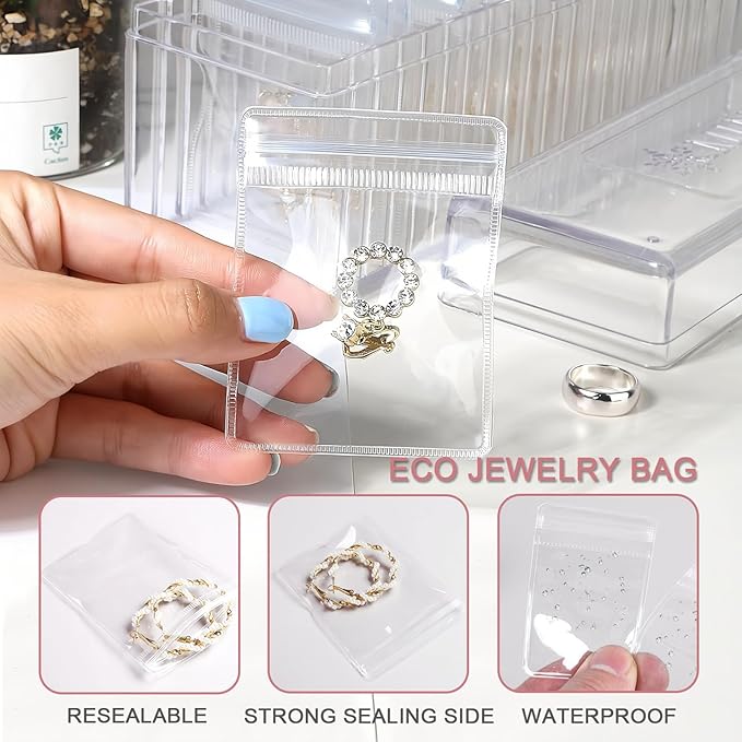 💍Acrylic Jewelry Organizer—Isolate Dust and Air, Anti-Tarnish