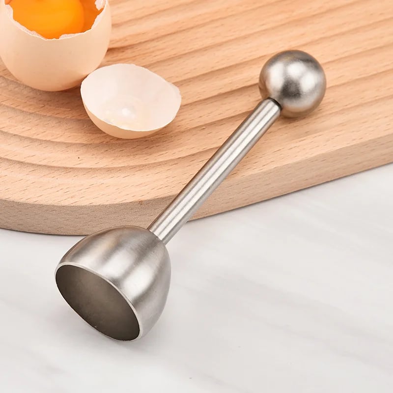 🥚Efficient Egg Cracking Tool, Stainless Steel Egg Opener🍳