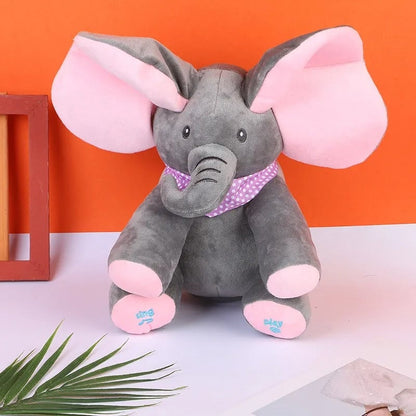 🐘Interactive Singing Stuffed Elephant Plush with Moving Ears