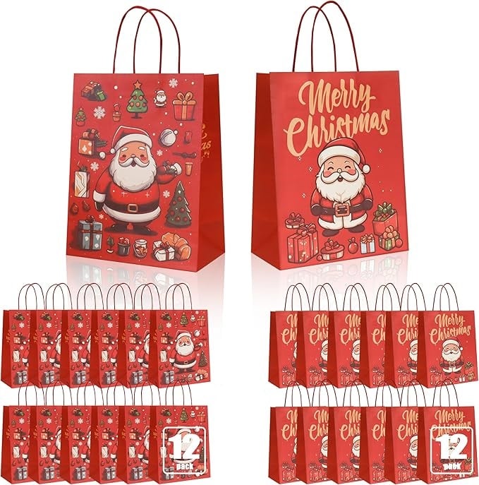 🎁Merry Christmas Gift Bags/Suitable for Christmas Party and Business Gifts