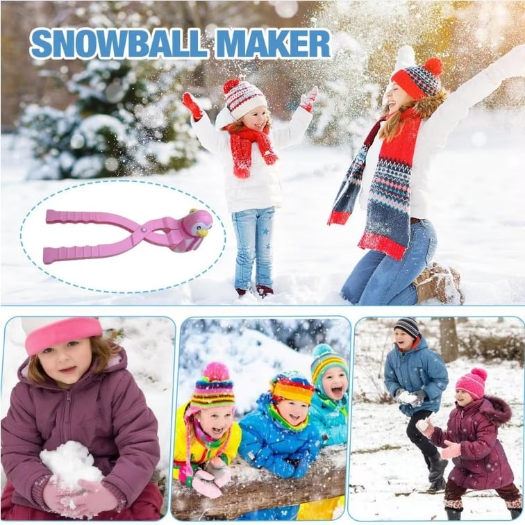 🐧Snowman Penguin Snowball Clip/Snowball Maker Toys with Handle