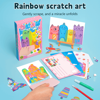 🌈Rainbow Dot Scratch Art - Unleash Children's Creativity