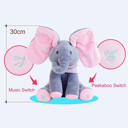 🐘Interactive Singing Stuffed Elephant Plush with Moving Ears