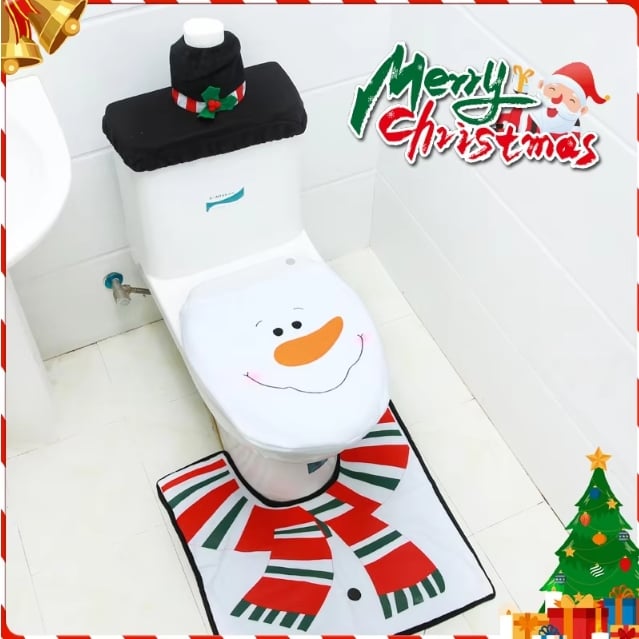 🎅2024 Christmas Decoration Toilet Set