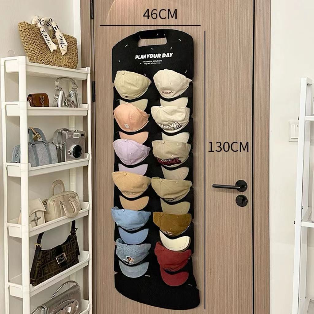 🧢6/12 Holes Hanging Hat Organizers/Save space in the bedroom closet