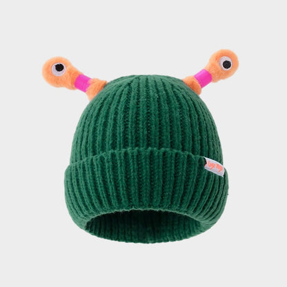 🔥Winter Parent-Child Cute Glowing Little Monster Knit Hat