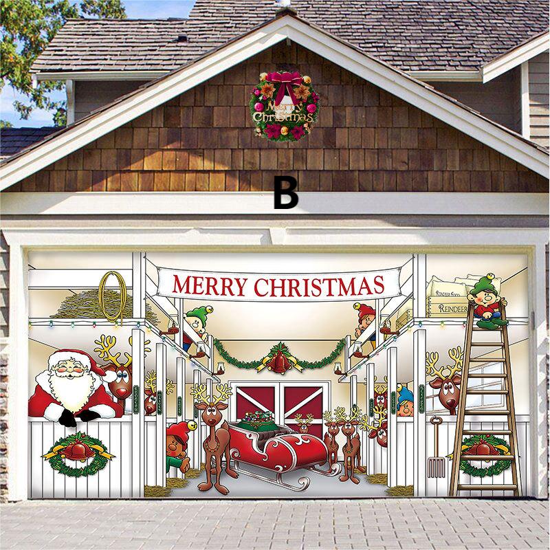 🏆LAST DAY 49% OFF🎄Christmas 2024 Garage Door Decoration