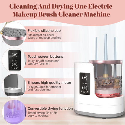 🔥3 IN 1 Electric Makeup Brush Cleaner Machine