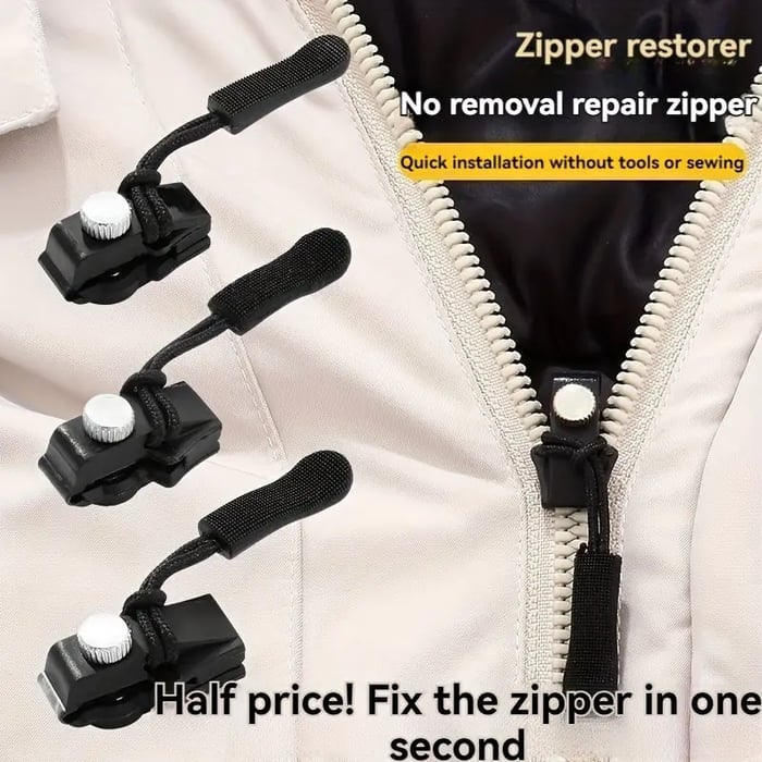 🔥Last Day Promotion 49% OFF🎁Removable Universal Zipper Repairer-Buy 3 Get 3 Free